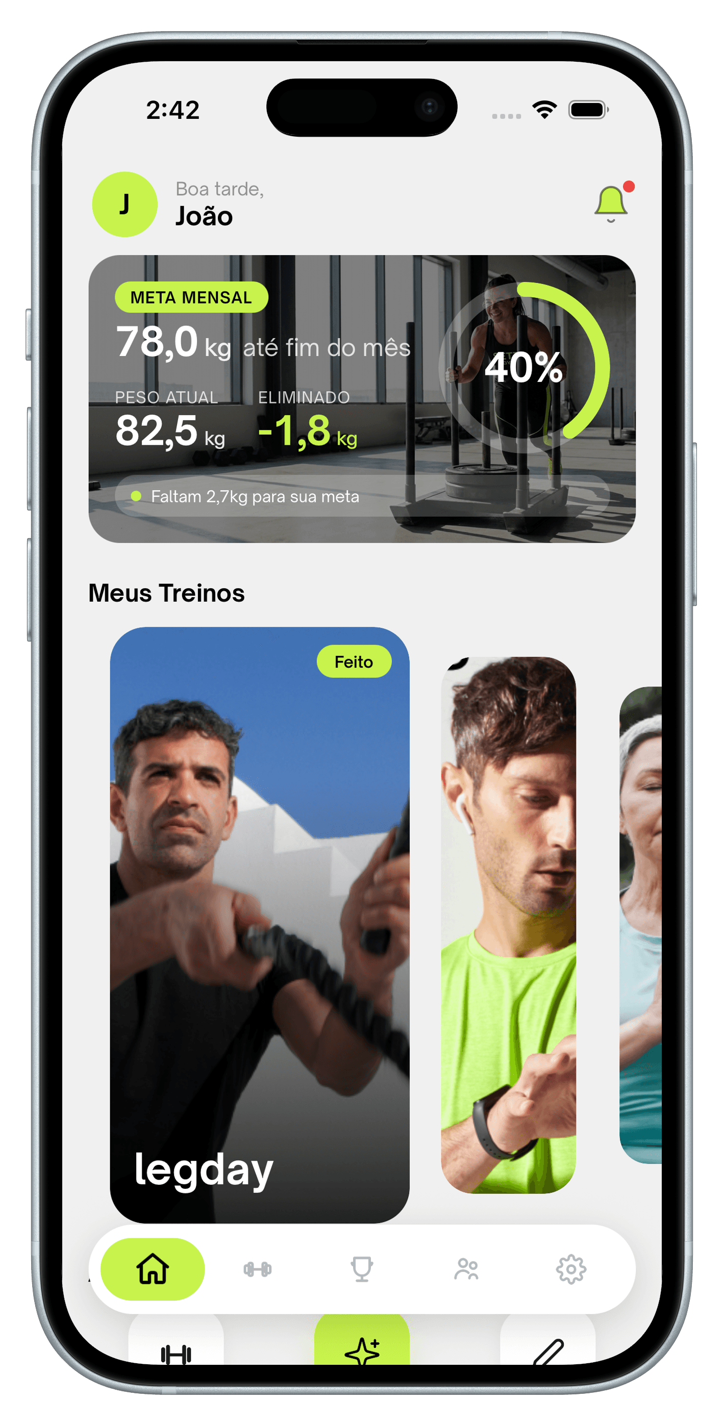 O App do Personal Trainer